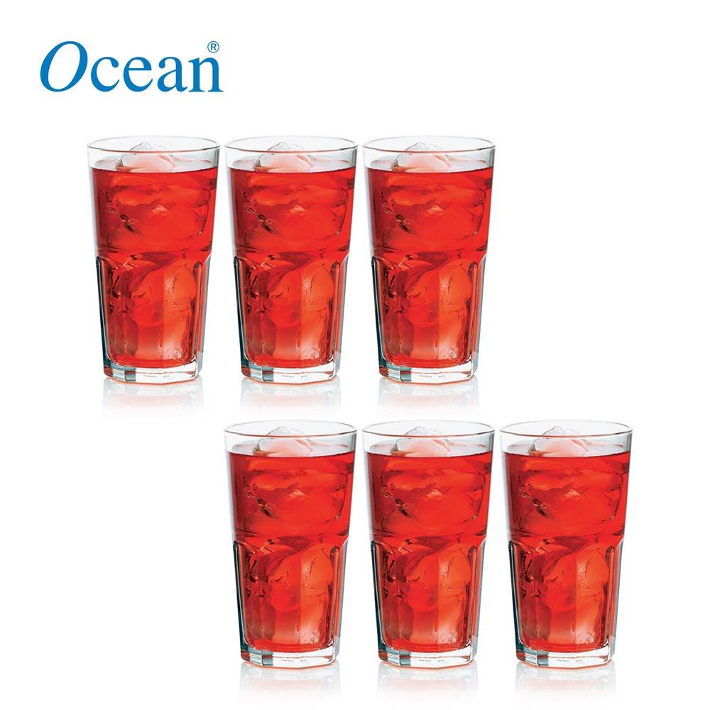 (Set Of 6) Ocean Centra High Quality Long Drink Water Tumbler Juice
